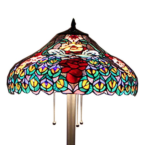 FL200096-20 Three lights Tiffany floor lamp