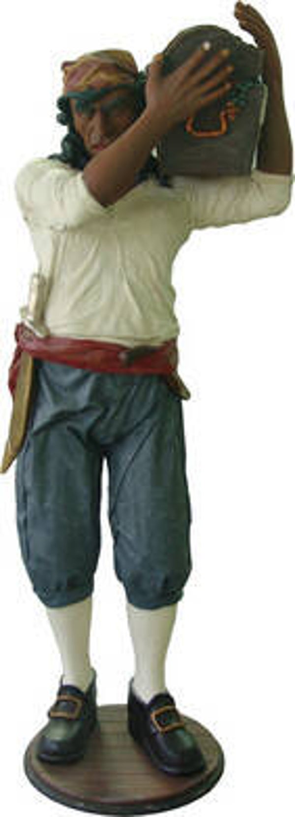 DP195 Curiosa Piraat met Schatkist polyester résine 195cm