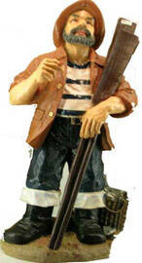 V14 curiosa ZEEMAN STAAT MET ROEISPAAN polyester résine 60 CM