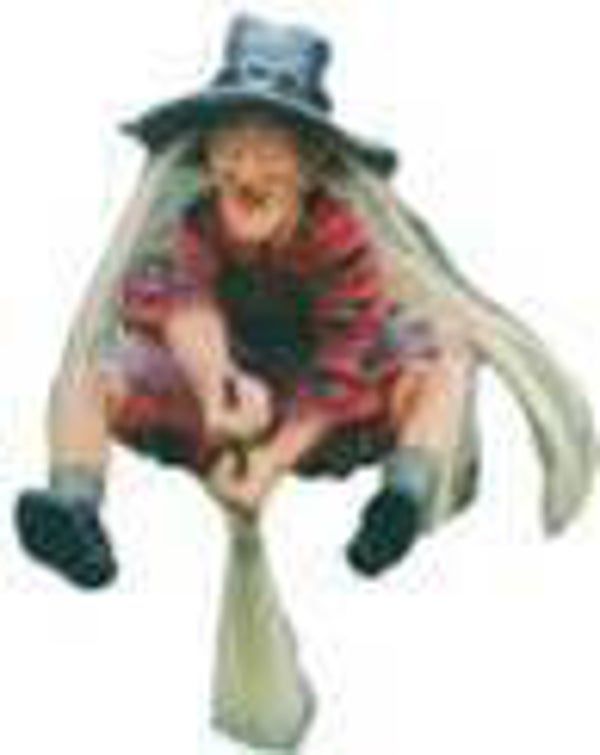 AD4 curiosa  HEKS OP BEZEM polyester résine 35 CM