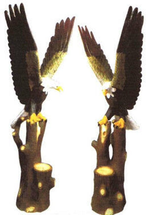 Bos DA724 pluim AREND OP BOOMSTAM F14 MET JONGEN 200 CM