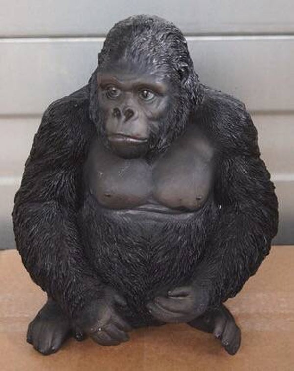 10890 Jungle Gorilla aap zit résine 26 cm
