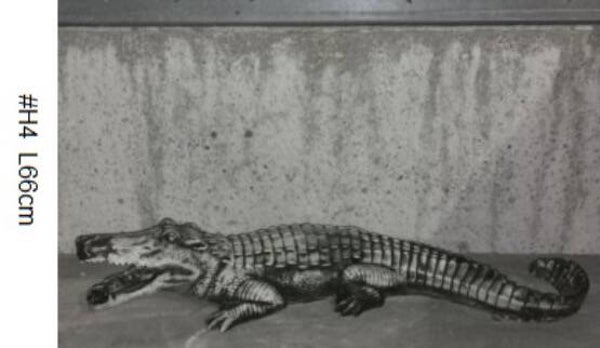 H4 Beton krokodil L 66 cm