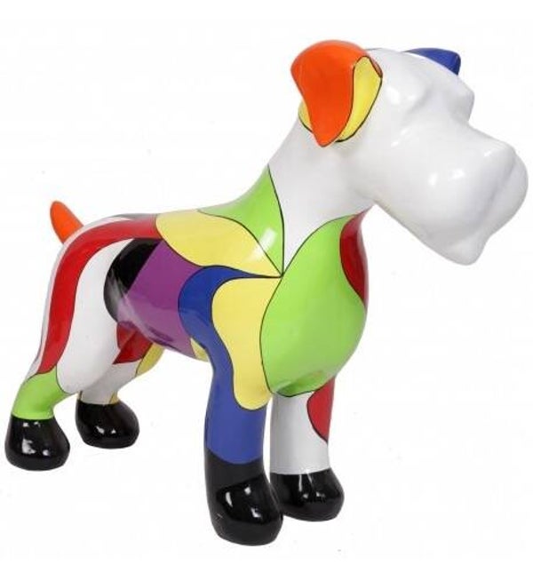 Hond fox terriër polyester résine multicolor 85 cm