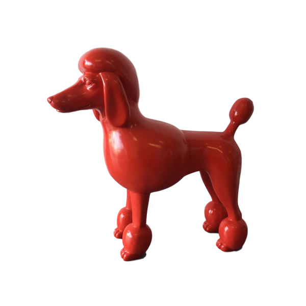 DHB175 Hond poedel rood polyester résine 60 cm