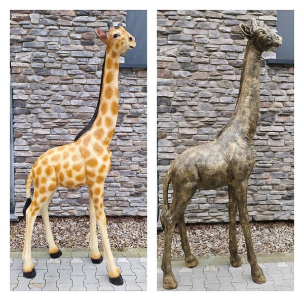 Giraffe polyester wit brons of origineel 260 cm