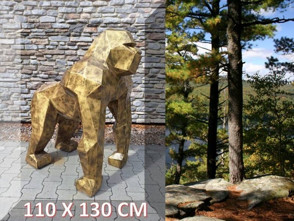 AAP ORIGAMI ANTIEK GOUD OP 4 POOT 110 X 130 CM