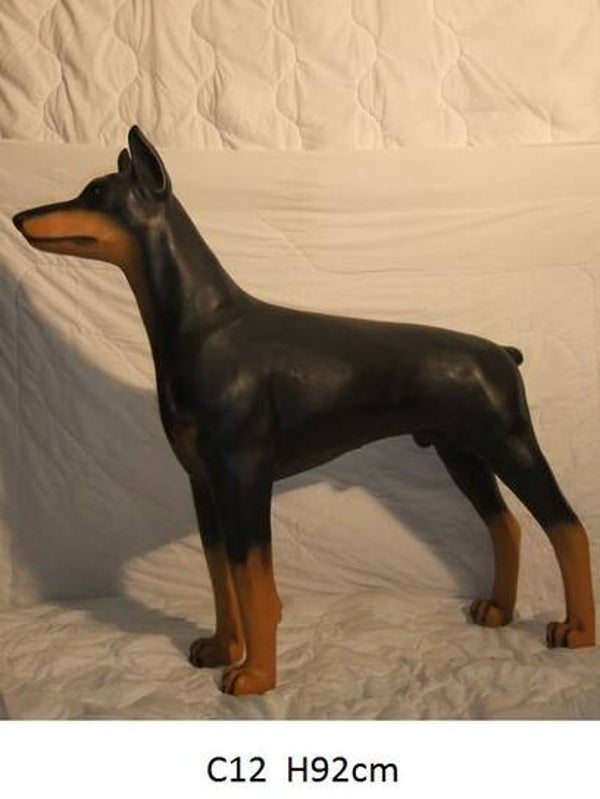 DHC12 Hond dobberman naturel kleur 100 x 110 cm