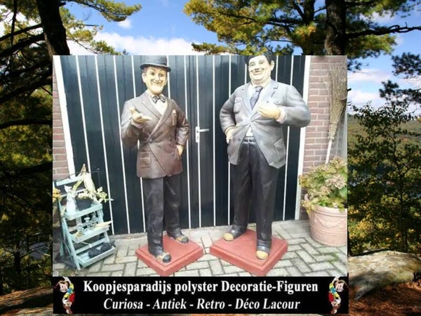 Laurel &Hardy levensgroot polyester résine 170 cm