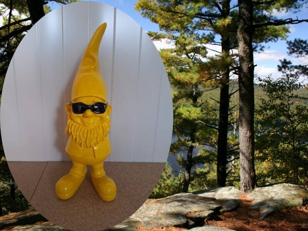 Kabouter met bril in diverse kleuren 40 cm verp 6