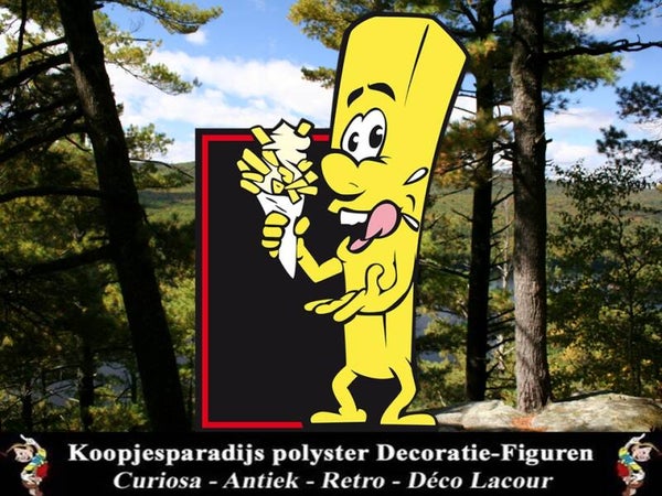 Frietman Stoepbord op veren standard met dubbel schrijfbord panneaux-trottoir 170 cm