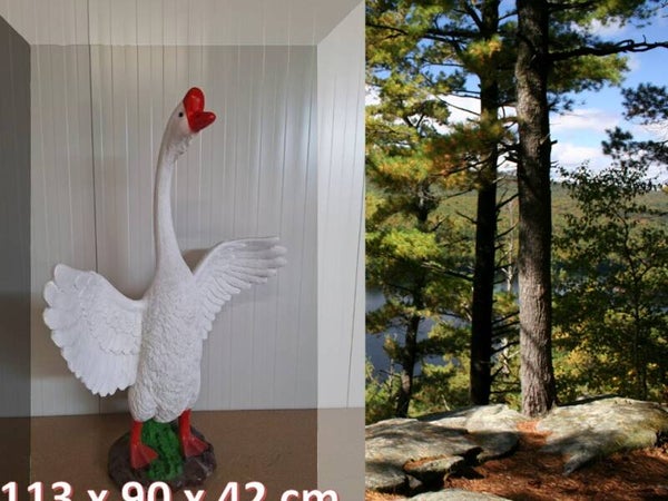 gans open vleugels laminaat 113 x 93 x 42cm