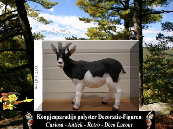 GEIT CORN STAAND ZWART WIT 65 CM