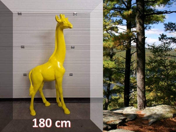 Giraffe staand geel laminaat 180 cm