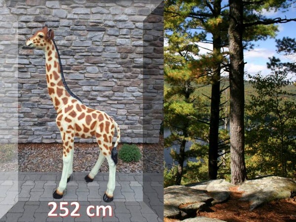 giraffe staand naturel laminaat 252 cm