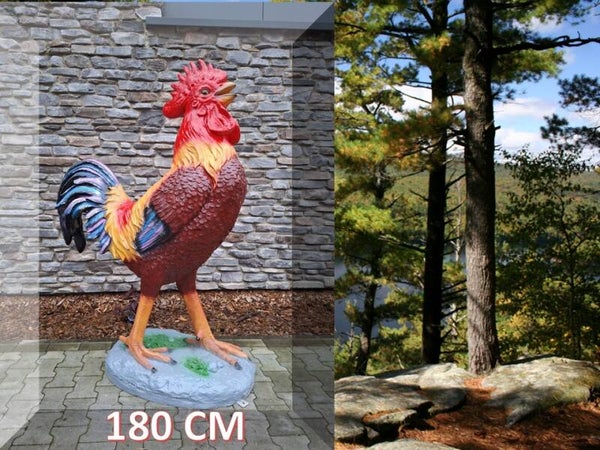 Haan op sokel laminaat 180 x 145 x 62 cm