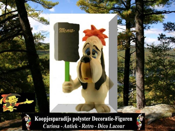 Horeca DROEPIE HOND MET MENU BORD 60 CM