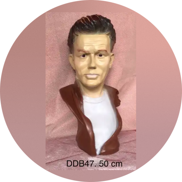 James Dean Burste  polyester résine 50 cm