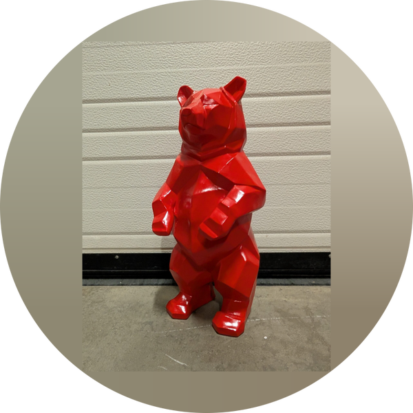 Beer staand kleur origami 45 cm