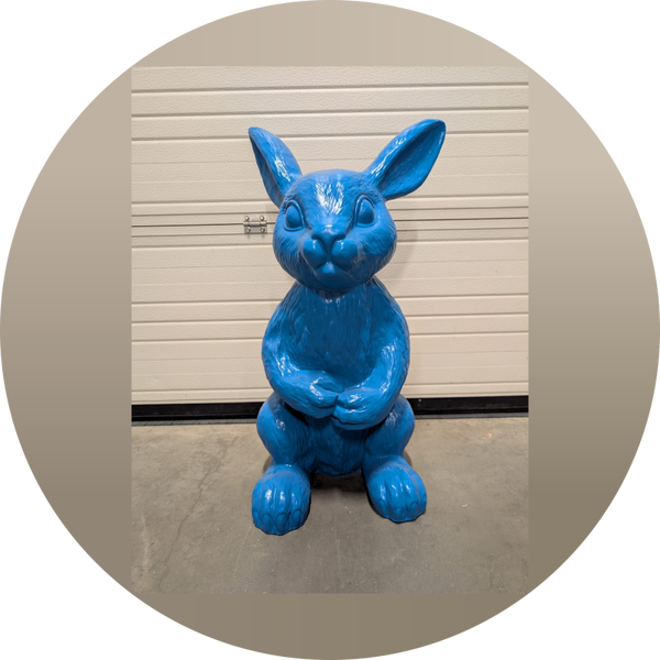 Konijn blauw 90 cm