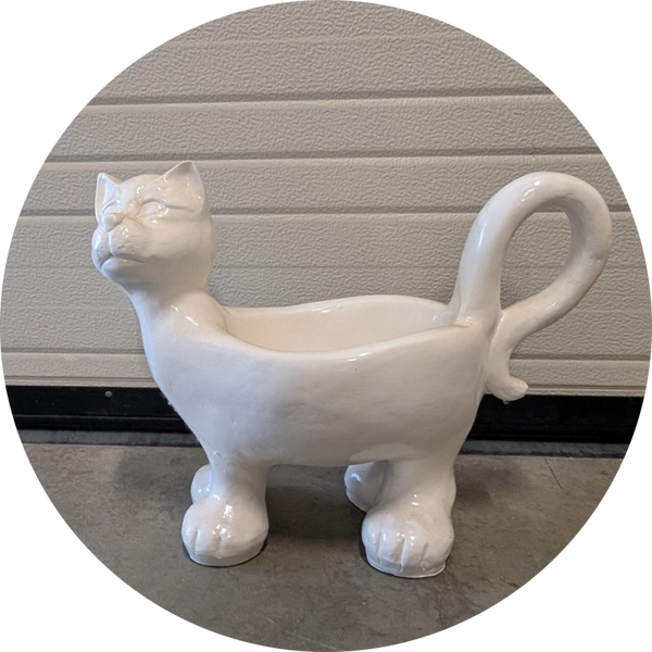 Kat bloembak kat polyester résine  45 cm