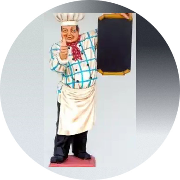 Horeca kok met menu bord  laminaat 197 CM