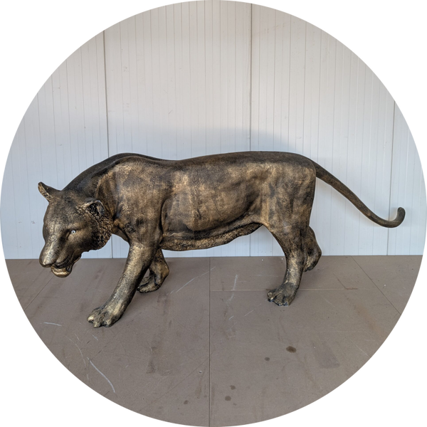 Panter lopend laminaat antiek goud 240 cm