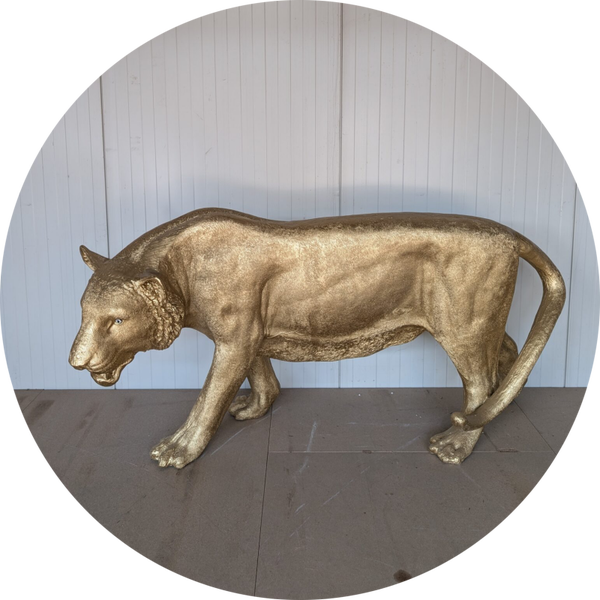 Leeuw lopen antiek goud laminaat 190 cm