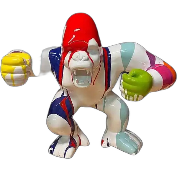ART pop Agresive Gorilla aap multicolor smartie 120 cm