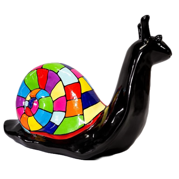 ART pop slak  zwart smartie polyester résine 105 x 41 x 63 cm