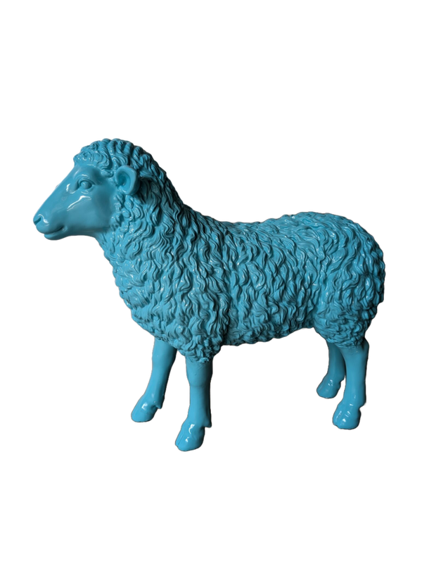 ART pop Schaap staand kleur fibre de verre laminaat 70 cm