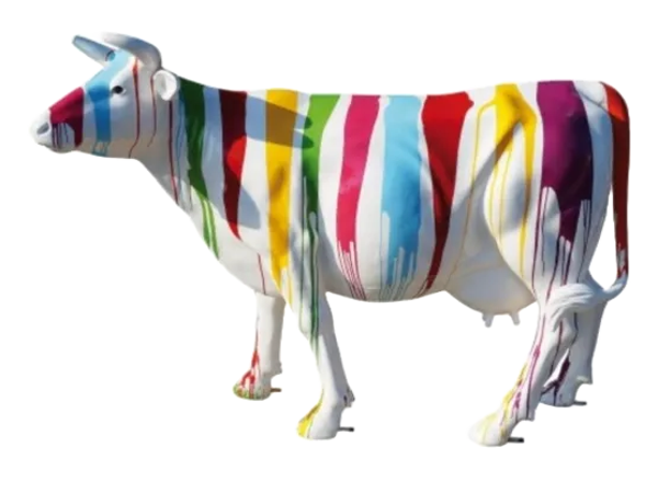 ART pop Koe levensgroot design laminaat xxl 160 x220 cm