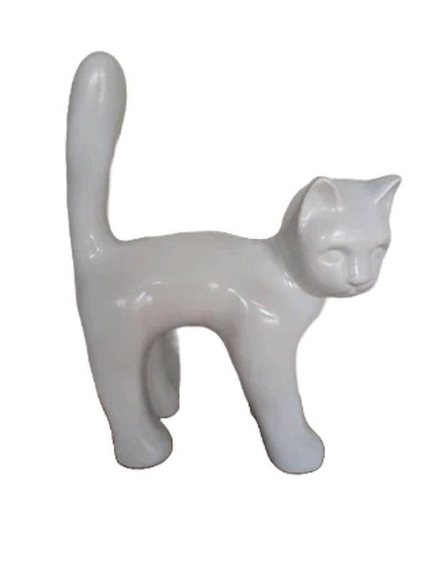 Parijse katten wit polyester résine 65 cm