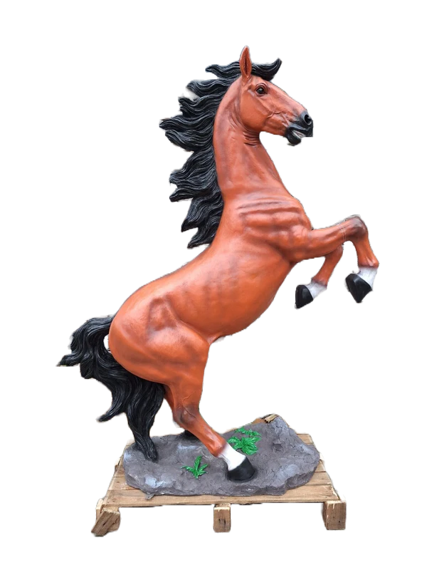 Paard Stijgerend glasvezels laminaat xxl 218cm