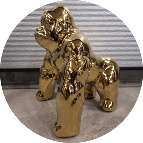 Aap stoere gorilla ass kleur op 4 poot 25 cm verp 1/6