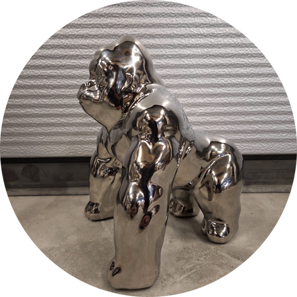 Aap stoere gorilla ass kleur op 4 poot 25 cm verp 1/6
