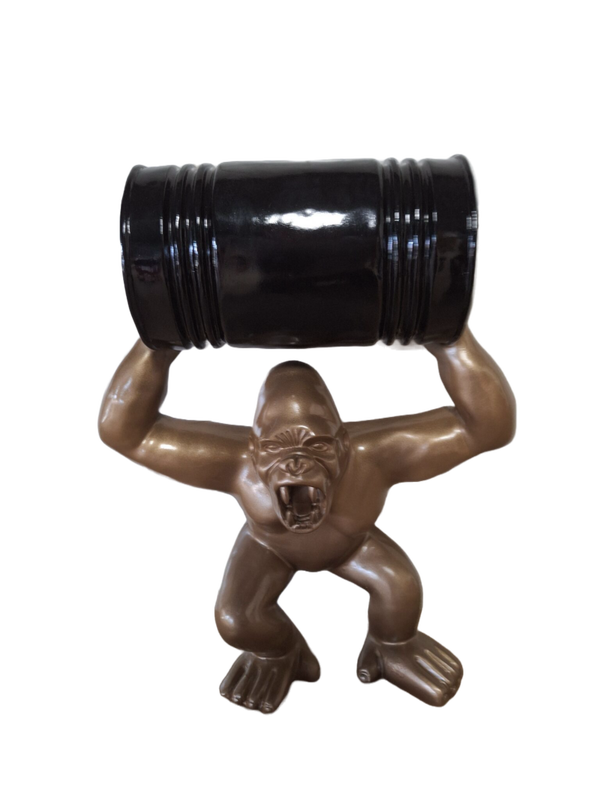 ART pop AGRESIVE GORILLA AAP MET TON  65 CM