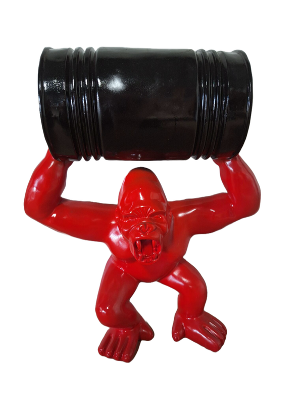 Mini gorilla aap met ton kleur 20 cm verp 12