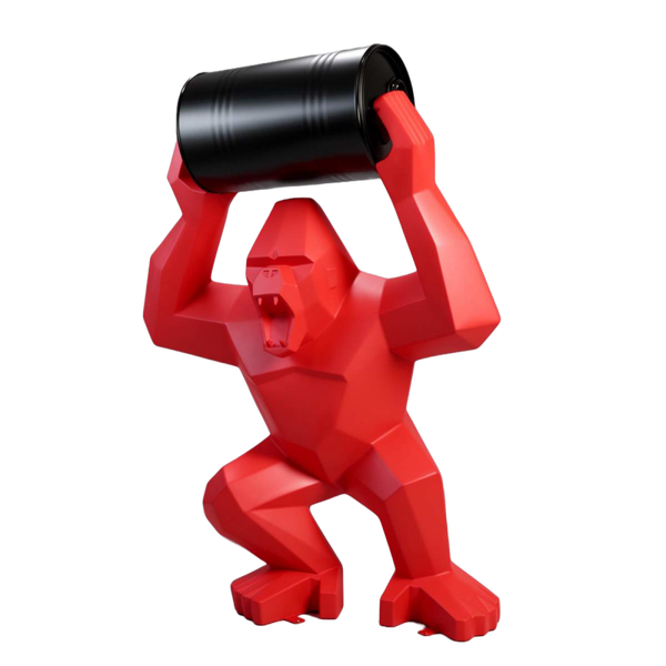 ART pop gorilla aap origami rood met ton 140 cm