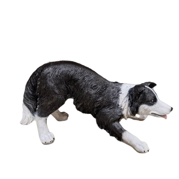 Border collie hond polyester résine 50 X 120 CM