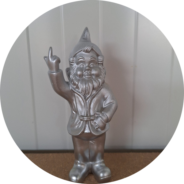 KB20803 Tuin kabouters brons vinger op polyester résine 33 cm verp 4 karton