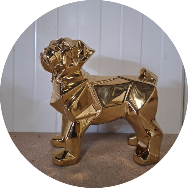 Hondjes origami diverse kleur  verp 6