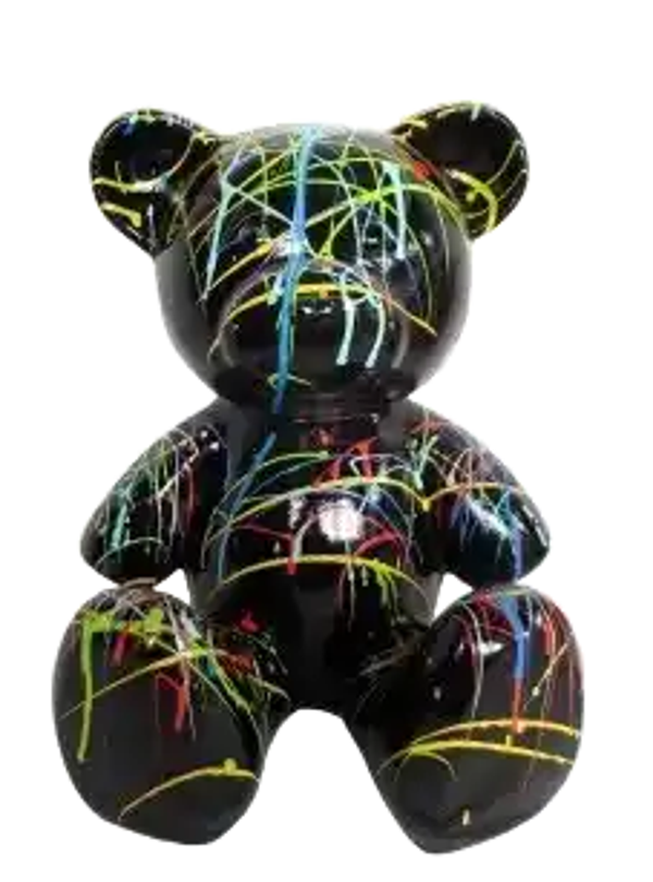 ART pop beer zit zwart splash   polyester résine 30 cm