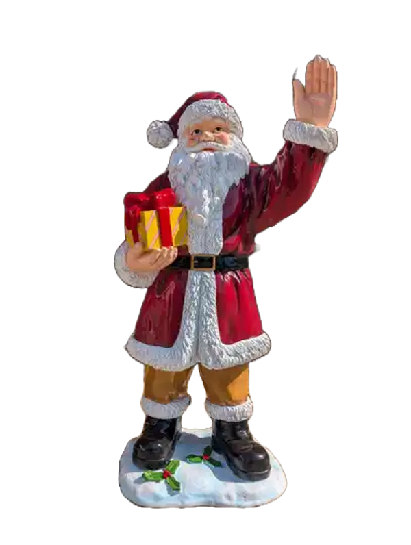 Kerstman wuivend  laminaat 82 x 55 x 158