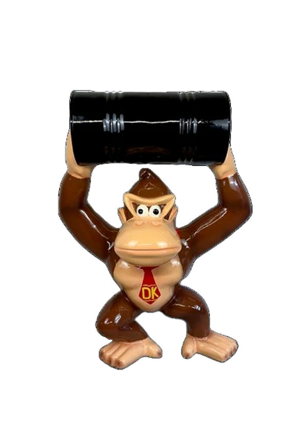 AAP Don King Kong gorilla met das en ton 100 cm