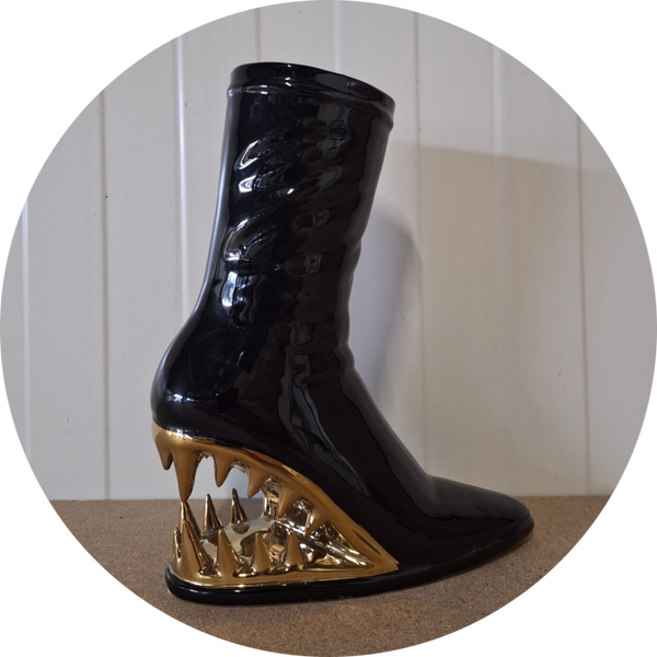 Keramiek haai tanden laars 30 cm verp 6