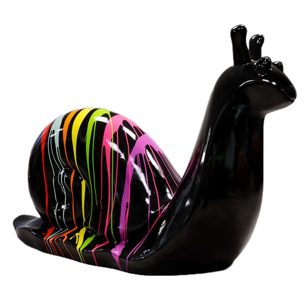 ART pop Slak design zwart drop multicolor polyester résine 100 cm
