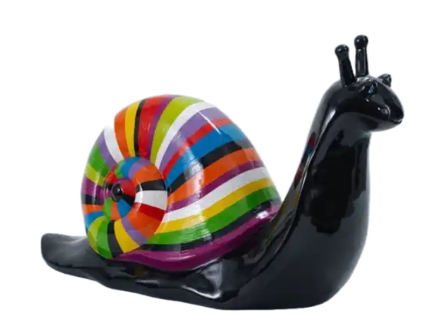 ART pop Slak design zwart Streep  multicolor polyester résine 100 cm