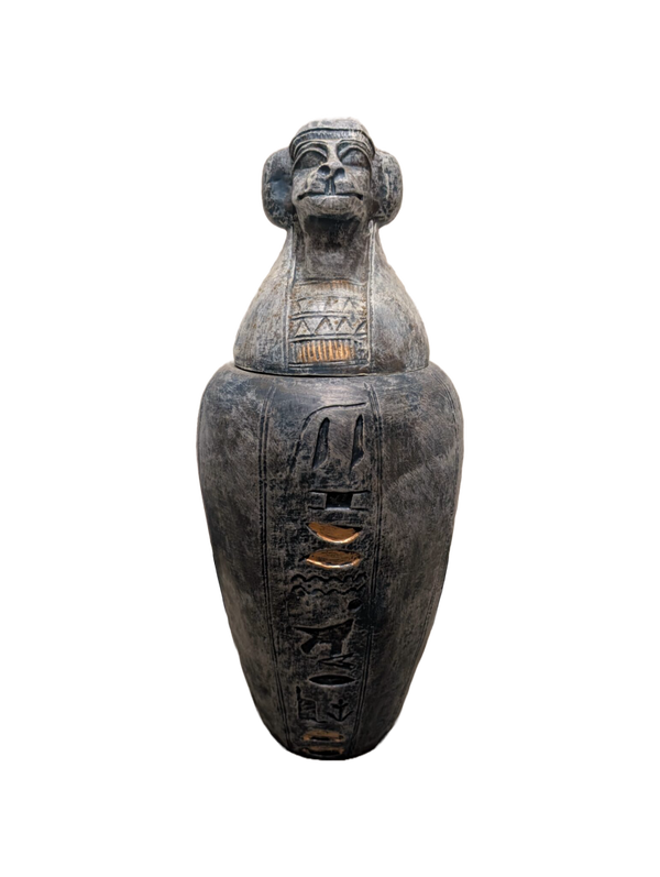 Urne Egypte steen antiek 45 cm
