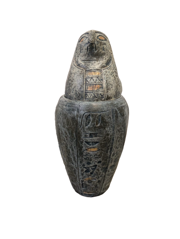 Urne Egypte steen antiek 45 cm